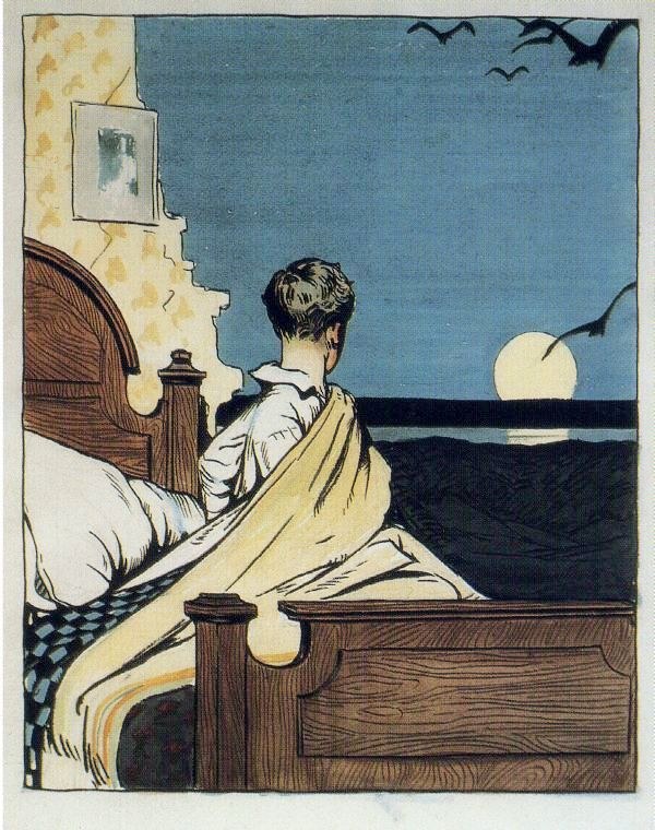 Edward Hopper Boy and Moon